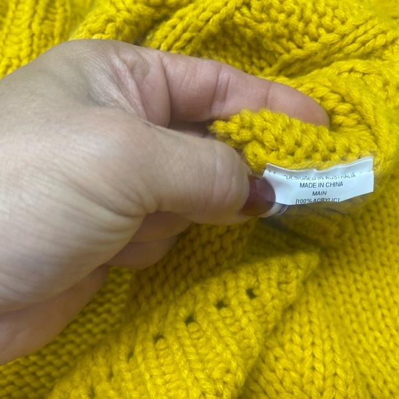 Ebby And I Gold Knitted Sweater L - Picture 5 of 9